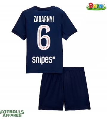 Paris Saint-Germain Illia Zabarnyi #6 Hemmaställ Barn 2025-26 Kortärmad (+ Korta byxor)